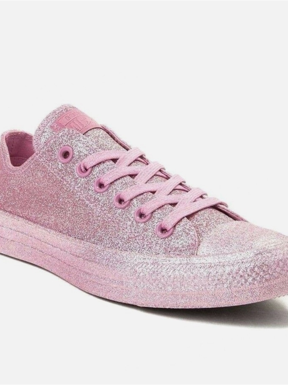 NWOB Converse Pink Glitter Chuck Taylor All Star Low Metallic Sneakers 9 - Picture 2 of 16